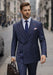 Statement Men's 2 Piece 100% Wool Modern Fit Pinstripe Suit - Double Breasted Jacket