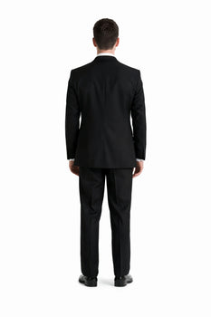 Gatsby Collection Tuxedos With Peaked Lapels Costumes Outfit Male Attire Flap Pockets And Patterned SB Vest - Image 2