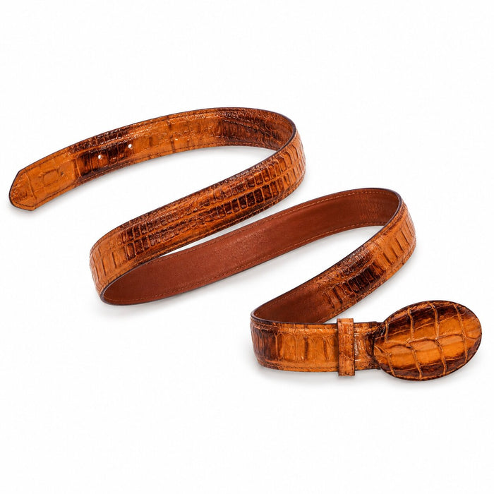 Men's Wild West Caiman Skin Cowboy Belt 2C110276