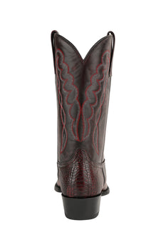 Mens King Exotic Ostrich Leg Boots Black Cherry (4980518) by King Exotic Boots - Image 4