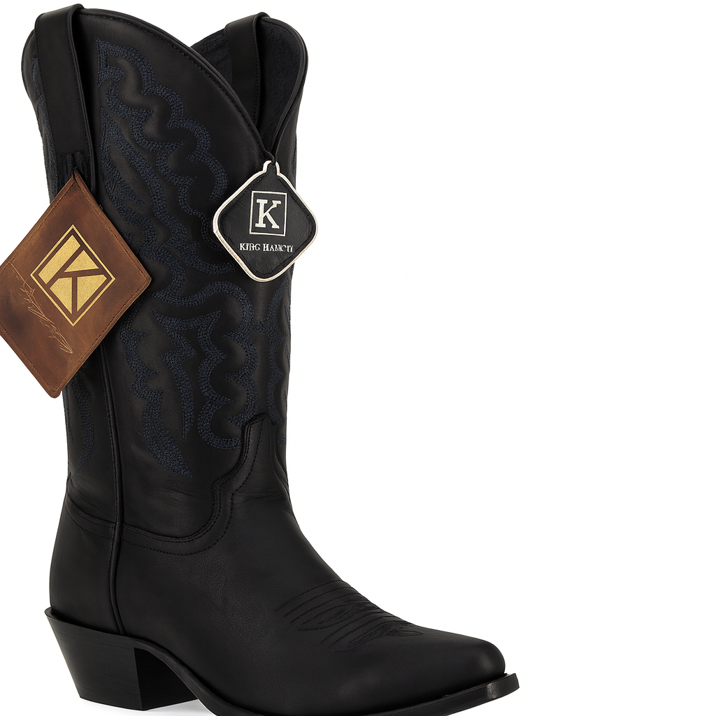 Genunie Stingray Mantarraya Skin King Exotic Boots Cowboy Style By Los Altos Boots Botas For Sale Snip Toe Western Cowboy Black Dress Cowboy Botas De Mantarraya - Mantarraya Boots Cheap Priced For Sale Online - Image 3