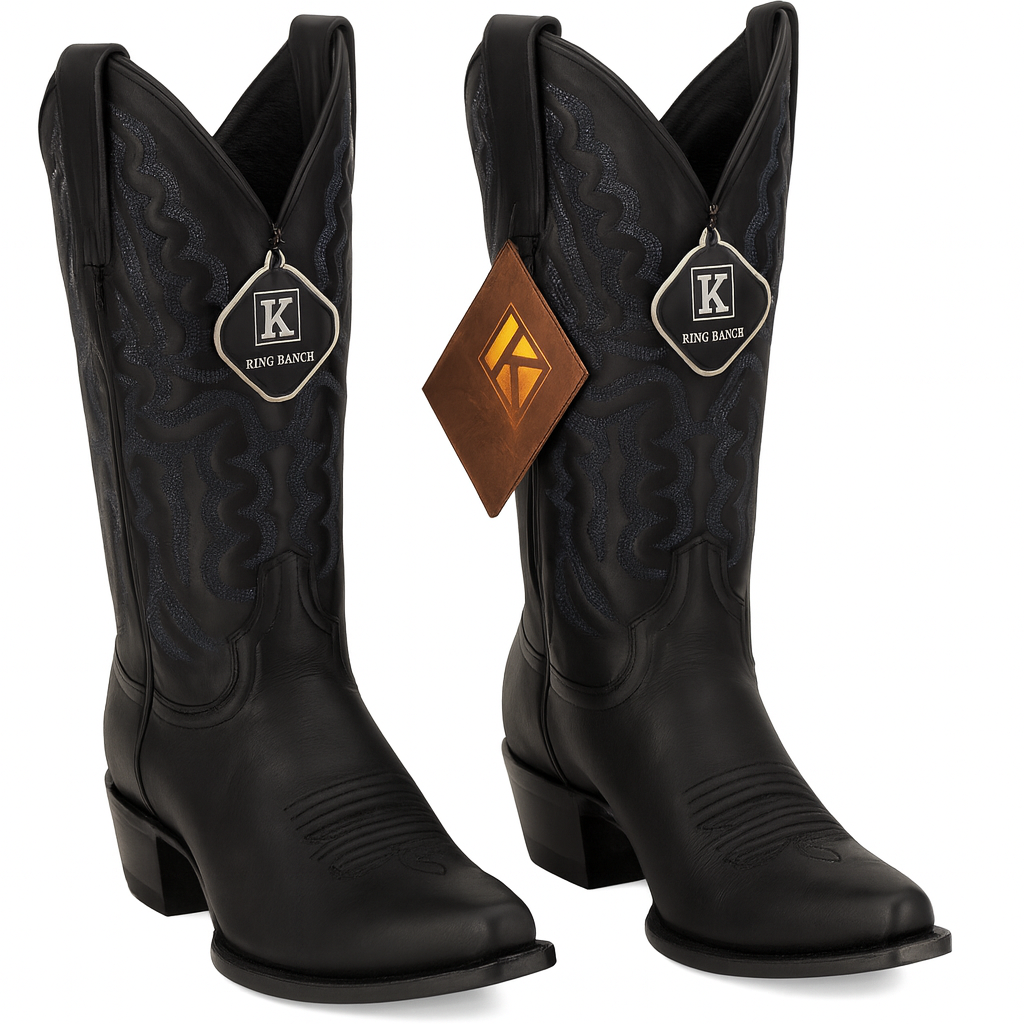 Genunie Stingray Mantarraya Skin King Exotic Boots Cowboy Style By Los Altos Boots Botas For Sale Snip Toe Western Cowboy Black Dress Cowboy Botas De Mantarraya - Mantarraya Boots Cheap Priced For Sale Online - Image 4