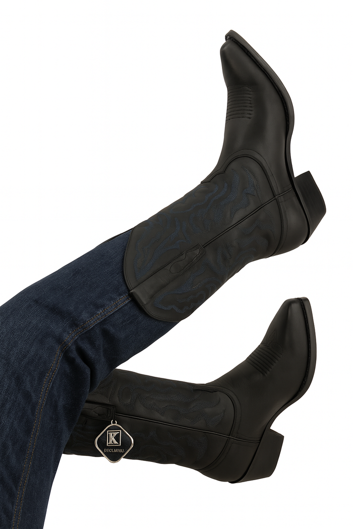 Genunie Stingray Mantarraya Skin King Exotic Boots Cowboy Style By Los Altos Boots Botas For Sale Snip Toe Western Cowboy Black Dress Cowboy Botas De Mantarraya - Mantarraya Boots Cheap Priced For Sale Online - Image 6