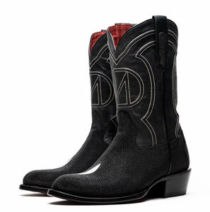 Marco Di Milano Georgia Stingray Round Toe Cowboy Boots