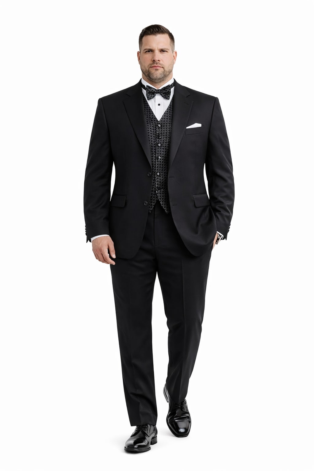 2 Button Gianni Super 140'S Wool Premier Quality Italian Fabric Design Jacket + Pants - Image 6