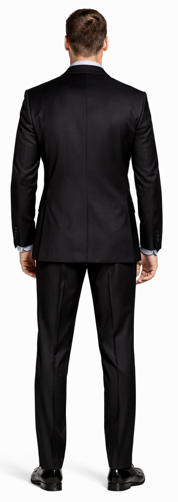 Giorgio Fiorelli Black and French Blue Two-Button Suit - Image 3