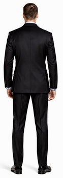 Giorgio Fiorelli Black and French Blue Two-Button Suit - Image 3