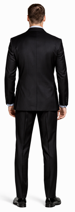 Giorgio Fiorelli Black and French Blue Two-Button Suit