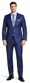 Giorgio Fiorelli Black and French Blue Two-Button Suit - Image 2