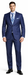 Giorgio Fiorelli Black and French Blue Two-Button Suit