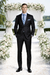 Giorgio Fiorelli Black and French Blue Two-Button Suit