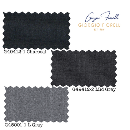 Giorgio Fiorelli Charcoal, Gray, and Light Gray Two-Button Suit - Image 11