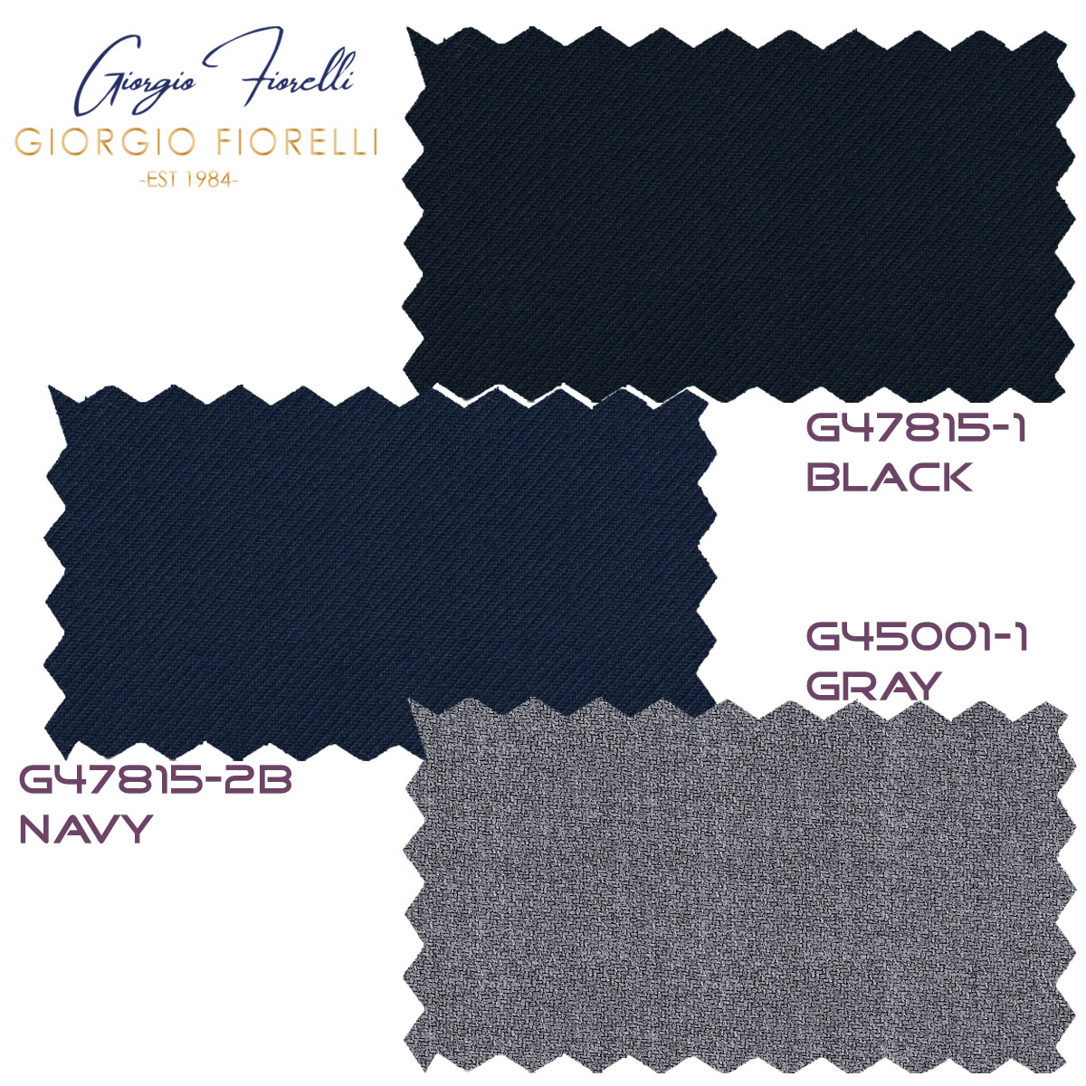 Double-Breast Suit, Black, Navy or Gray Colors by Giorgio Fiorelli - Image 11