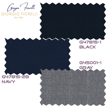 Double-Breast Suit, Black, Navy or Gray Colors by Giorgio Fiorelli - Image 11