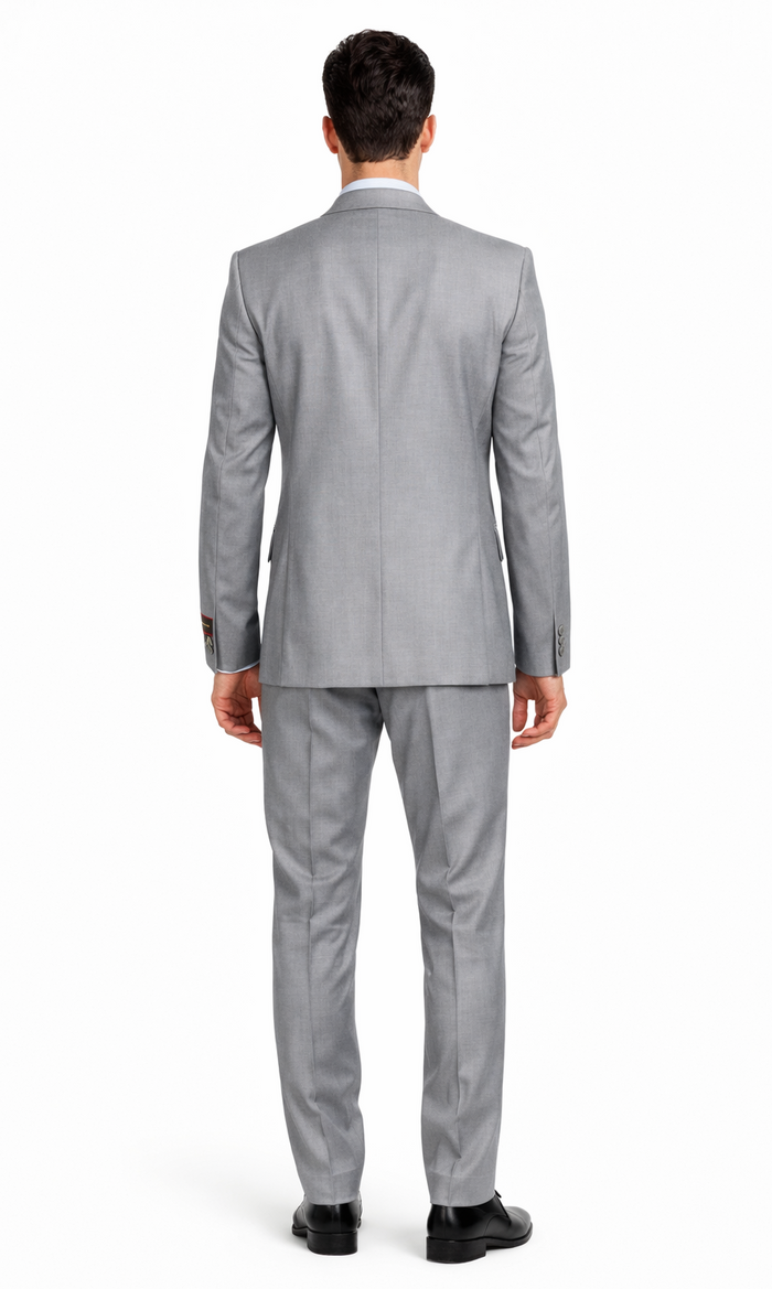 Giorgio Fiorelli Grey Two-Button Suit + Vest - Image 2