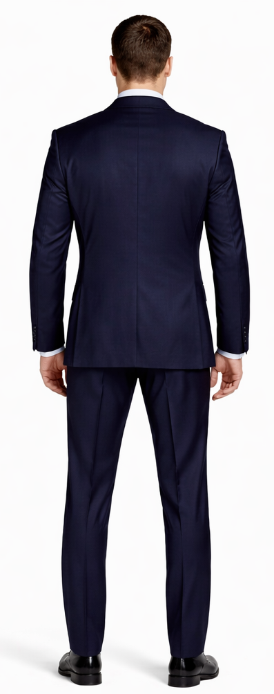 Giorgio Fiorelli Navy and Gray Two-Button Suit - Image 3