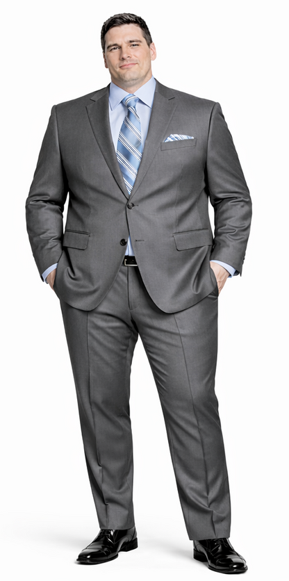 Giorgio Fiorelli Navy and Gray Two-Button Suit - Image 6