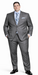Giorgio Fiorelli Navy and Gray Two-Button Suit