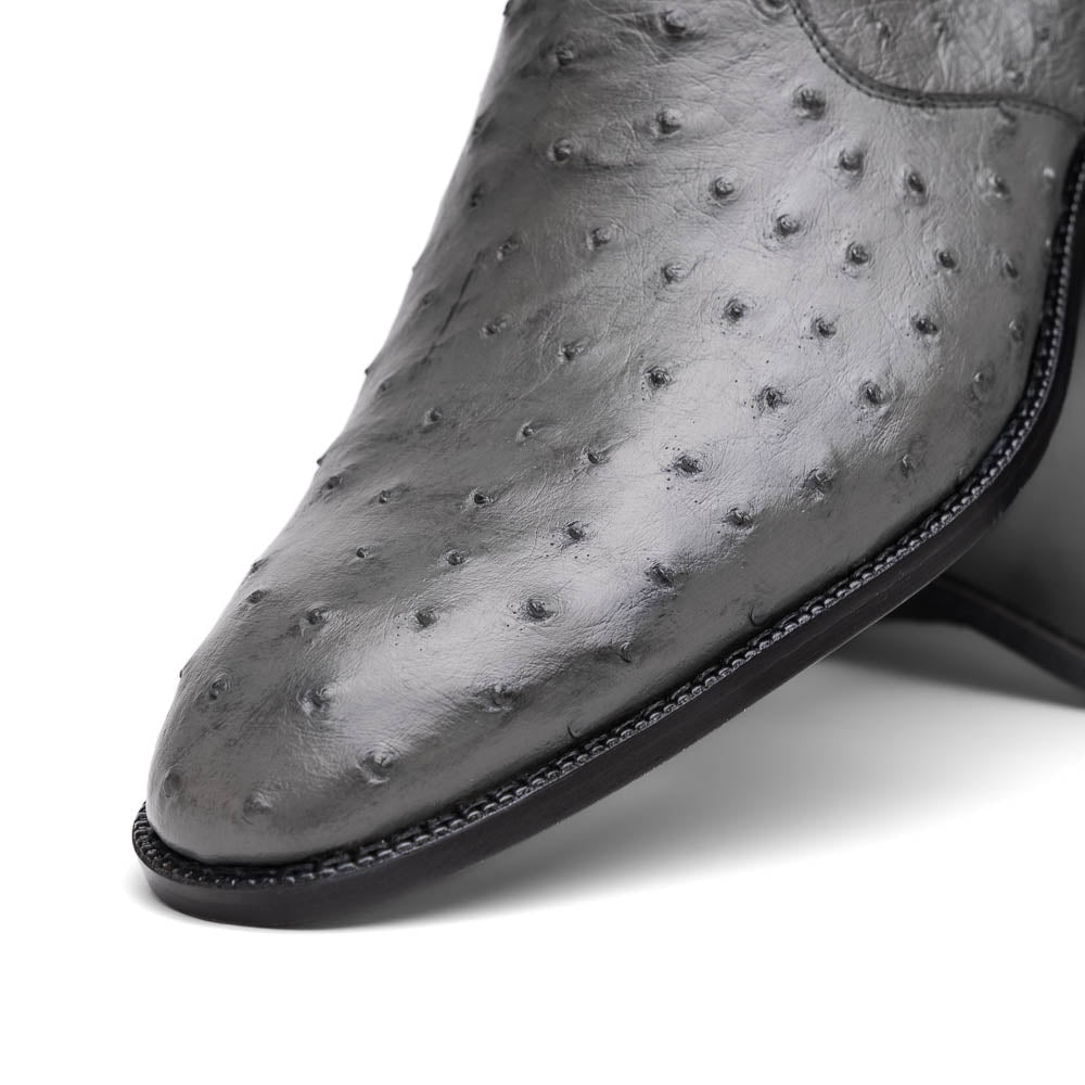 Marco Di Milano Giorgio Serpentine Gray Leather Luxury Shoe