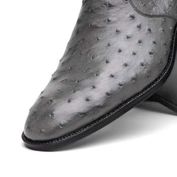 Marco Di Milano Giorgio Serpentine Gray Leather Luxury Shoe