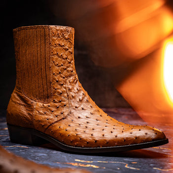 Marco Di Milano Giorgio Brandy Leather Luxury Shoe