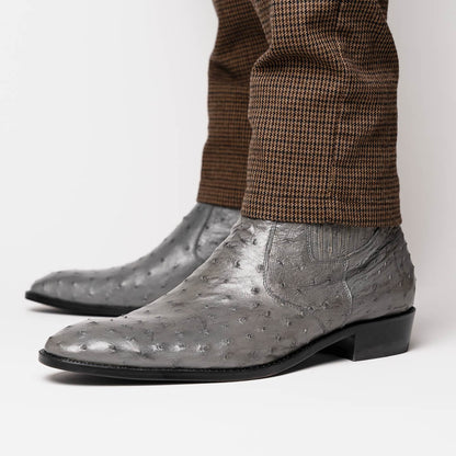 Marco Di Milano Giorgio Serpentine Gray Leather Luxury Shoe
