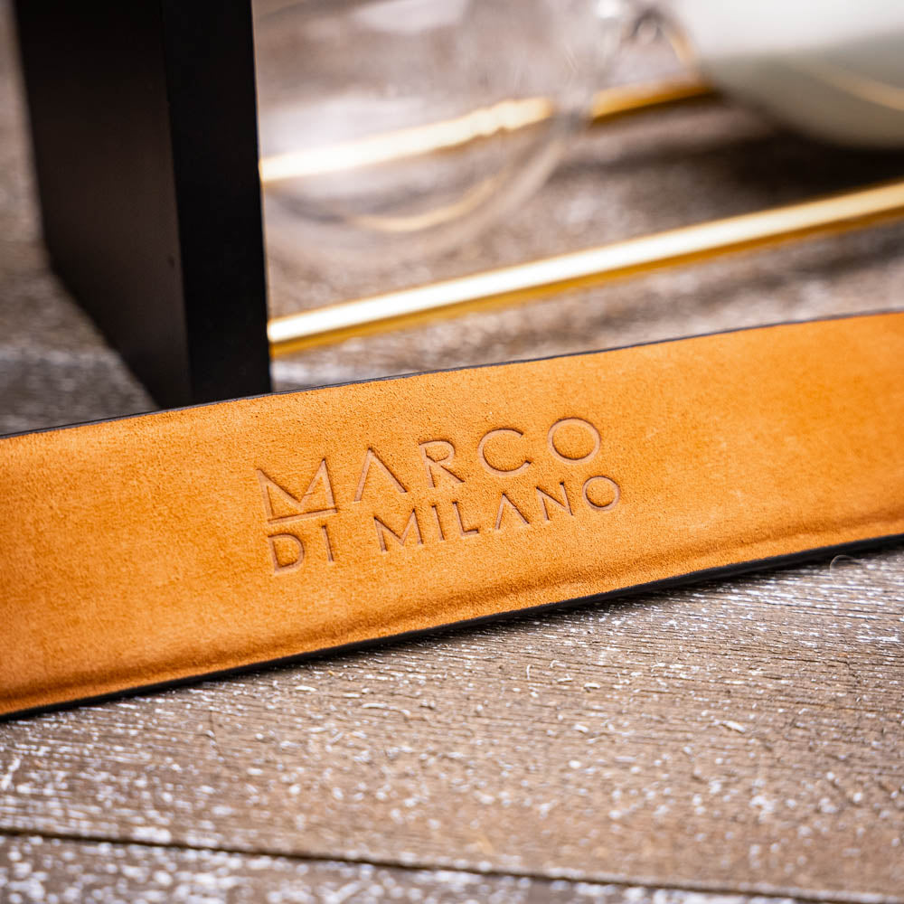Marco Di Milano Giovanni Belt Brown Leather Loafer