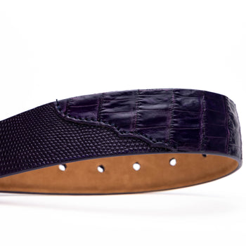 Marco Di Milano Giovanni Belt - Purple Leather Luxury Shoe