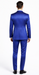 Giovanni Testi Navy Checkered Slim Fit Suit Tuxedo