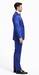 Giovanni Testi Navy Checkered Slim Fit Suit Tuxedo