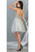 Quince Dama Dresses - Short Quinceanera Dresses in Color Silver