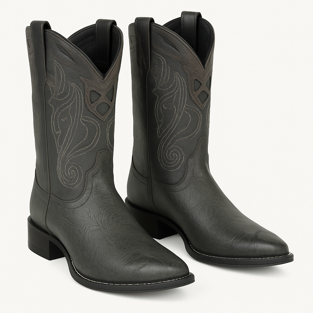 Men's Wild West Smooth Ostrich Skin 3X Toe Boots 29504-B - Image 15
