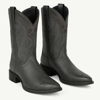 Men's Wild West Smooth Ostrich Skin 3X Toe Boots 29504-B - Image 15