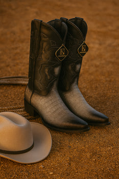 King Exotic Men's Caiman Belly Snip Toe Boots - Image 32