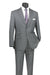 Gray Windowpane Modern Fit Suit