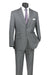 Gray Windowpane Modern Fit Suit