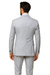 Suits With Baggy Pleated Pants - Wide Leg Pants 100% Wool - Classic Fit in Grey One Button 3 Piece Suit by Rossiman