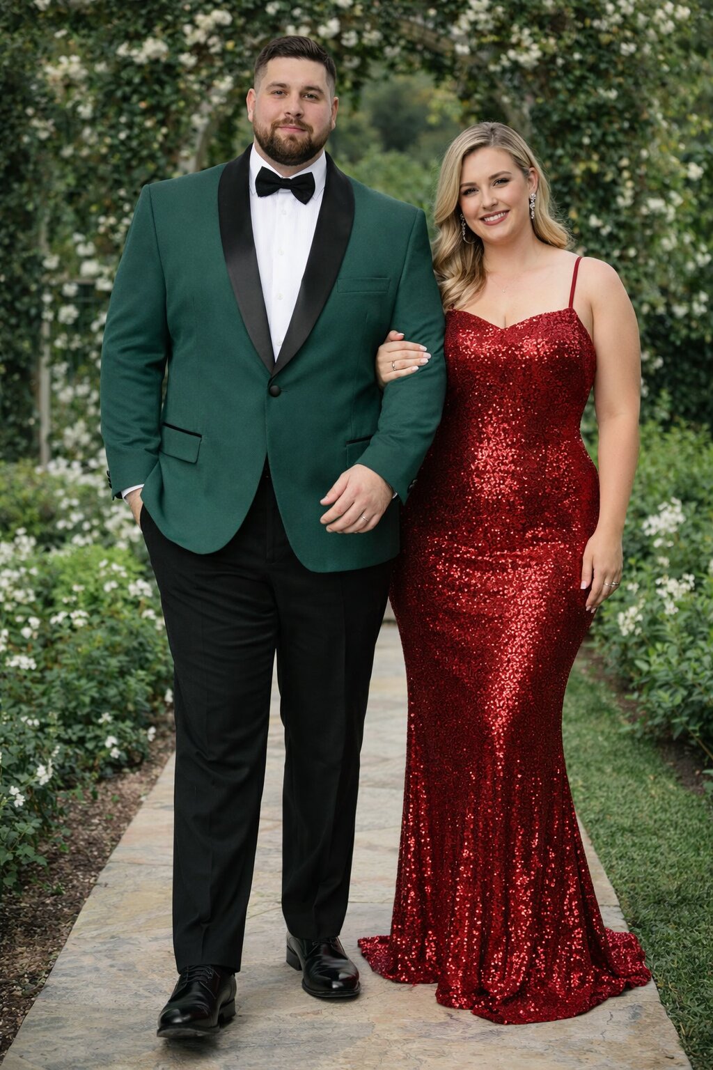 Mens Big and Tall Blazer - Green Plus Size Tuxedo Jacket - Image 8