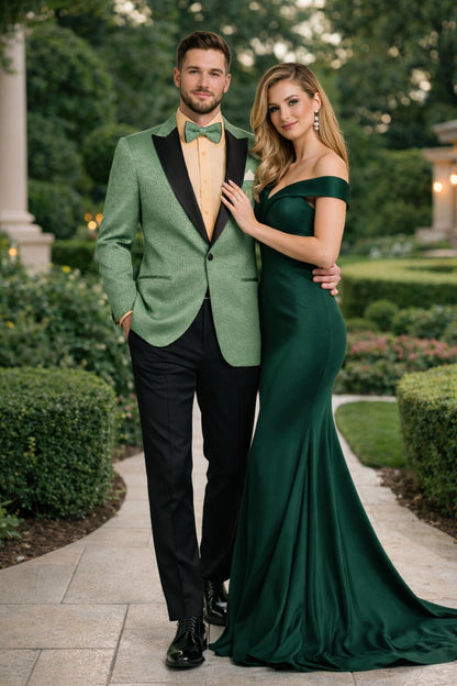 Premium Basil Green Church Suit for Men – Sharp Formal Ensemble Modern Fit