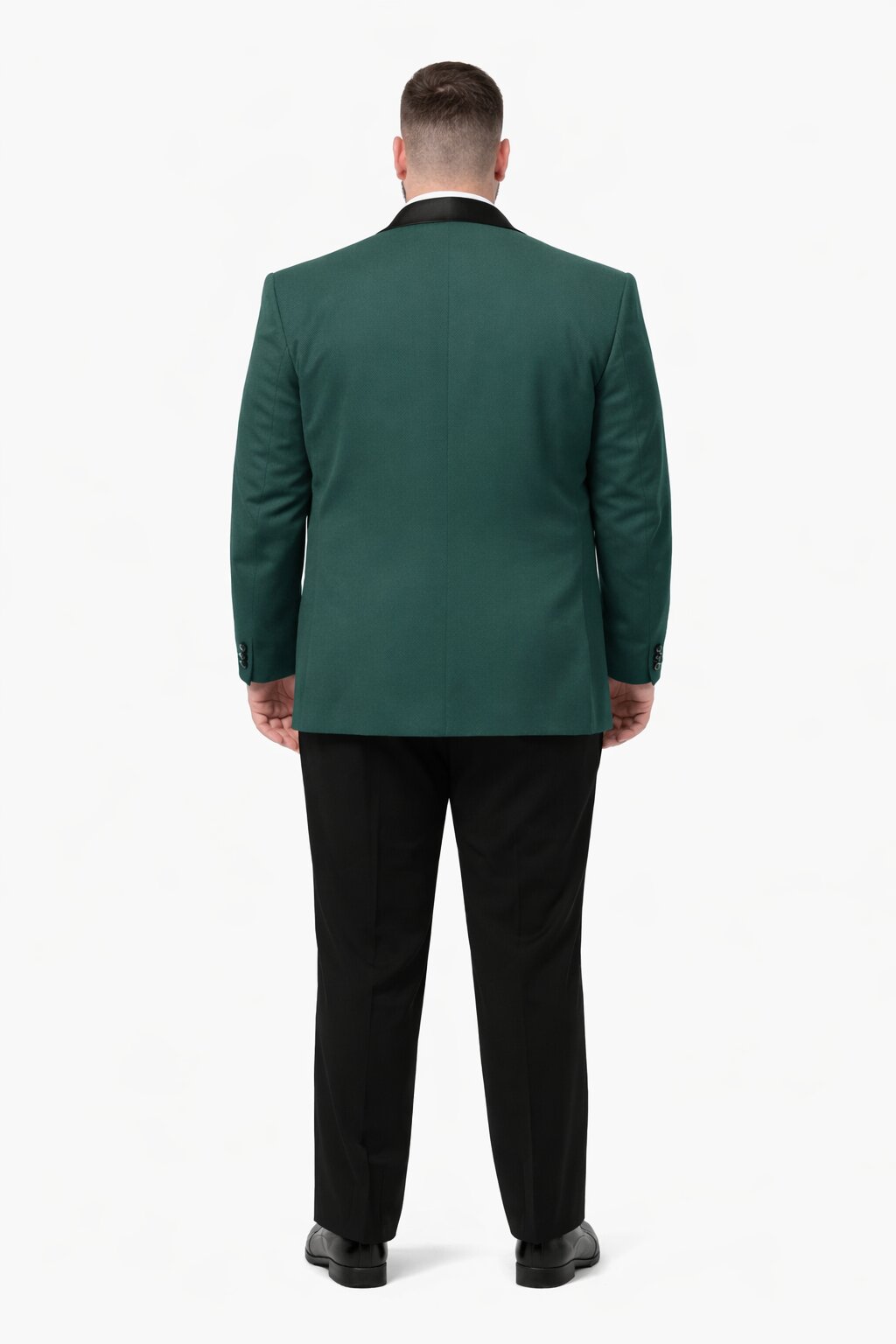 Mens Big and Tall Blazer - Green Plus Size Tuxedo Jacket - Image 2