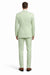 Men's Notch Label Green Colour Summer Seersucker Fabric Jacket and Pants 3 Piece Suit