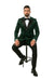 Green Velvet Double Breasted Tuxedo Jacket – Wedding & Prom
