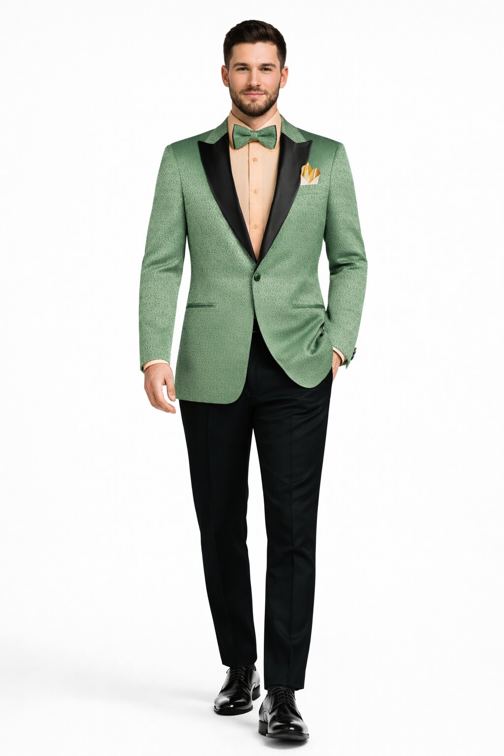 Premium Basil Green Church Suit for Men – Sharp Formal Ensemble Modern Fit