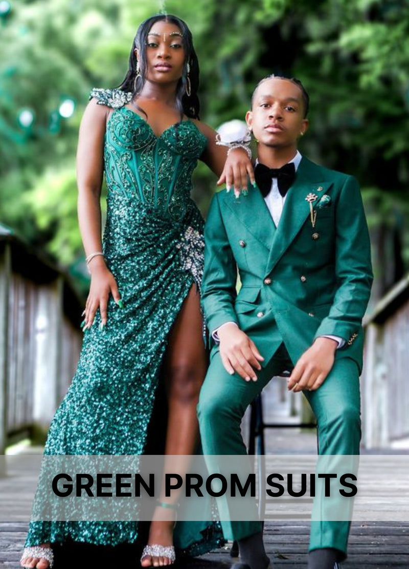 green Prom Suit