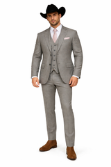 Grey and Pink Suits Including Shirt and Tie Modern Fit