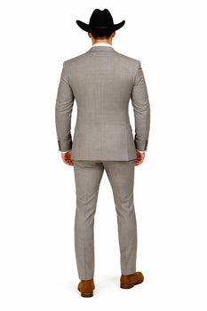 Grey and Pink Suits Including Shirt and Tie