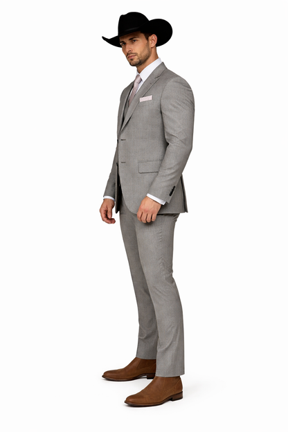 Grey and Pink Suits Including Shirt and Tie Modern Fit