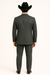 Grey~Gray 2 button  collar or Formal Suit & Dinner Jacker or Blazer with Black Edge Trim  Fashion Tuxedo For Men