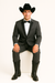 Grey~Gray 2 button  collar or Formal Suit & Dinner Jacker or Blazer with Black Edge Trim  Fashion Tuxedo For Men