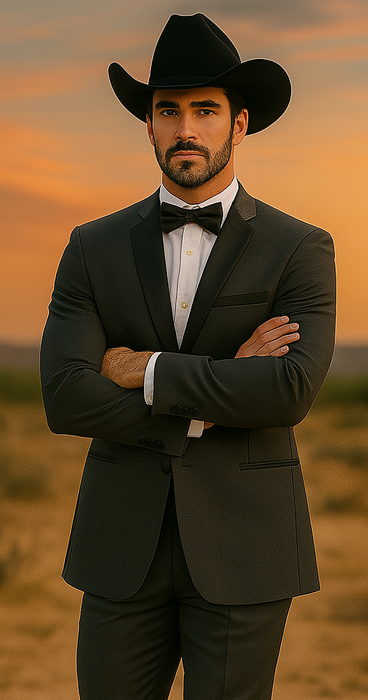 Grey~Gray 2 button  collar or Formal Suit & Dinner Jacker or Blazer with Black Edge Trim  Fashion Tuxedo For Men